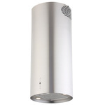 Davoline Rovigo Plus 40cm Inox Απορροφητήρας Νησίδα