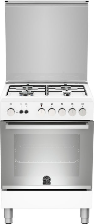 La Germania TU6 40 81 DW Λευκή Κουζίνα με 4 Εστίες Αερίου & Φούρνο Αερίου MultiGas