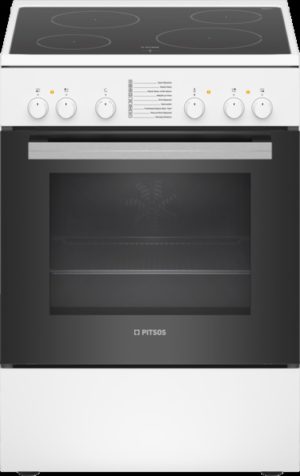 Pitsos PHC009120 κουζίνα με Κεραμική Εστία λευκή