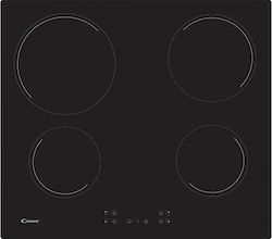 Candy CH64CCB ΕΣΤΙΑ ΕΝΤΟΙΧΙΖΟΜΕΝΗ ΑΥΤΟΝΟΜΗ ΚΕΡΑΜΙΚΗ BLACK 4 ΕΣΤΙΕΣ