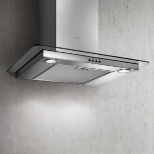 Elica Flat Glass IX/A/60 68516391A 60cm Inox-Γυαλί Επιτοίχιος Απορροφητήρας