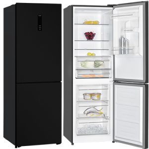 Davoline CBNF 357 Ψυγειοκαταψύκτης Total No Frost Μαύρος