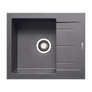 Pyramis Pyragranite Alazia (59x50) 1B 1D Γρανιτένιος Iron Grey Ένθετος Νεροχύτης 070036811