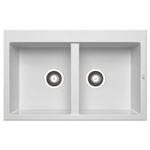 Pyramis Pyragranite Alazia (79X50) 2B Γρανιτένιος Snow Ένθετος Νεροχύτης 079810911