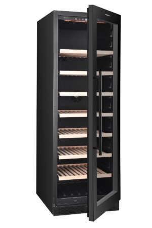 MASTERZEN PRM W180 Ελεύθερος / Εντοιχιζόμενος Συντηρητής Κρασιών Μίας Ζώνης 165 - 175 Φιαλών | Μαύρη Πόρτα