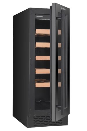 MASTERZEN XPR W20S Ελεύθερος / Εντοιχιζόμενος Συντηρητής Κρασιών Μίας Ζώνης 20 Φιαλών | Μαύρη Πόρτα