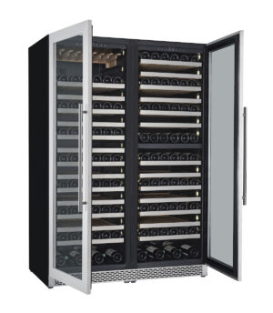 MASTERZEN XPR W320 Ελεύθερος / Εντοιχιζόμενος Τριζωνικός Συντηρητής Κρασιών 317 φιαλών | Inox Πόρτα