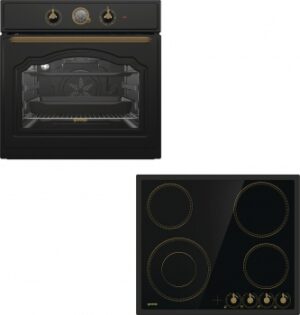 Gorenje BO7732CLB + EC642CLB Εντοιχιζόμενο Σετ Άνω Πάγκου