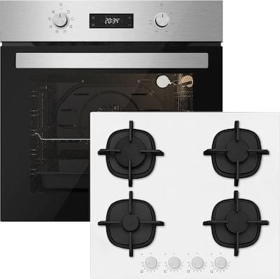 Davoline DSXO 8004 IX + GGDW 400 WH Φούρνος άνω Πάγκου 72lt με Εστίες Αερίου Π59.5εκ.