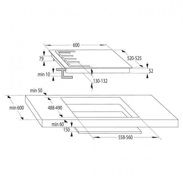 Gorenje G642ABX Εστία Αερίου Αυτόνομη 60x52cm Inox - Image 3