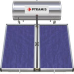 Pyramis Ηλιακός Θερμοσίφωνας 200lt/3m² Glass Διπλής Ενέργειας με Επιλεκτικό Συλλέκτη 026000505