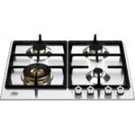 Bertazzoni P60 4L PRO X Inox Εστία Αερίου Με Μπρούτζινους Διασπορείς