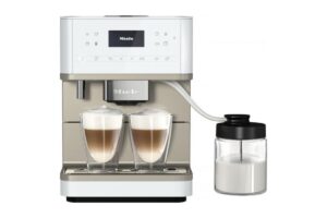 Miele CM 6360 Αυτόματη Μηχανή Espresso 1500W Πίεσης 15bar με Μύλο Άλεσης White Lotus