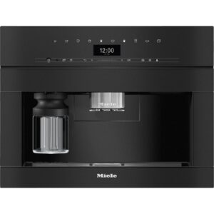 Miele CVA 7440 Obsidian Black Αυτόματη Μηχανή Espresso Εντοιχιζόμενη 1500W Πίεσης 5bar με Μύλο Άλεσης Μαύρη