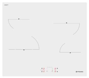 Pyramis PHC61510FMW Κεραμική Εστία Λευκή Αφής χωρίς Πλαίσιο (174020050)