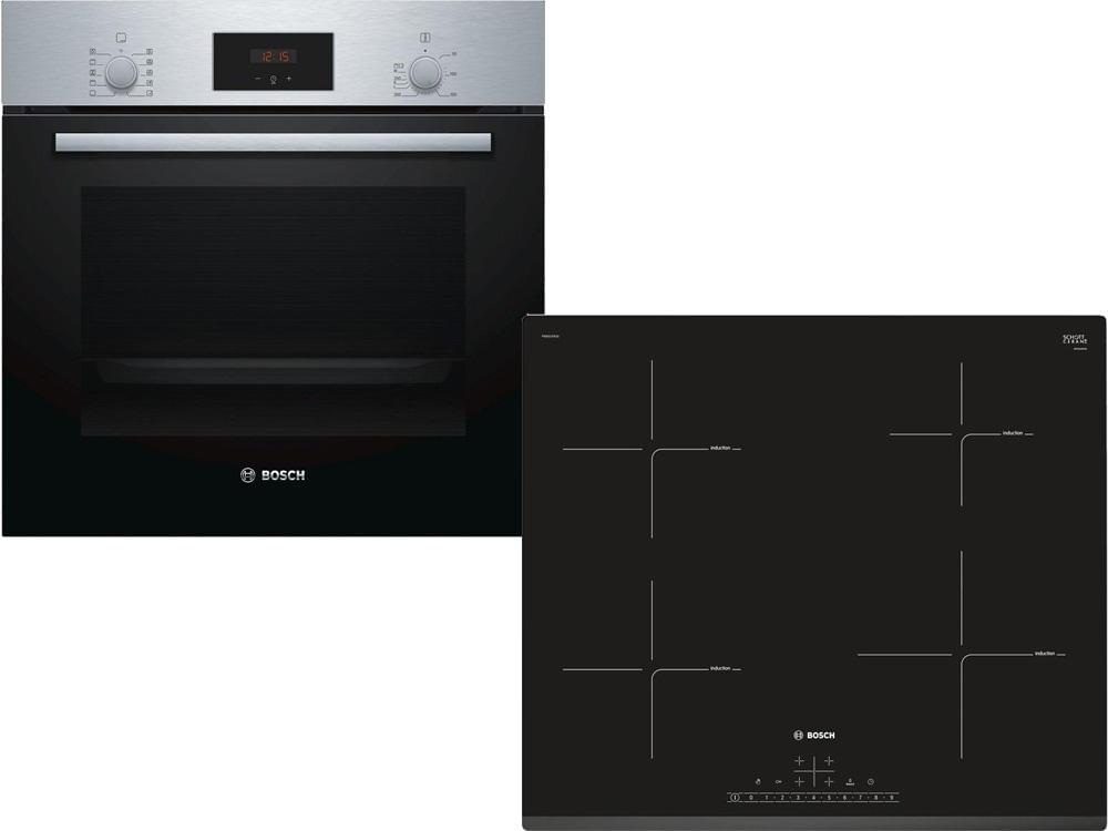 Bosch HBF154ES0 + Εστίες Επαγωγικές PIE631FB1E Σετ Εντοιχισμού