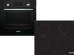 Bosch Φούρνος HBF134EB1 + Εστία Επαγωγική Bosch PUE611BB5E Σετ Εντοιχισμού