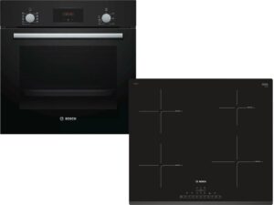 Bosch Φούρνος HBF134EB1 + Εστία Επαγωγική Bosch PIE631FB1E Σετ Εντοιχισμού