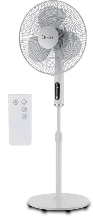 Midea FS40-21MRW Ανεμιστήρας Λευκός με Ορθοστάτη & Τηλεχειριστήριο