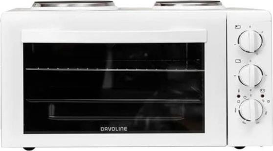 Davoline Star 4008 WH Ηλεκτρικό Φουρνάκι 38lt με 2 Εστίες