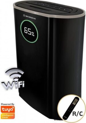 Morris MDP-20410HIW Premier Plus Αφυγραντήρας 20lt με Ιονιστή και Wi-Fi Μαύρος