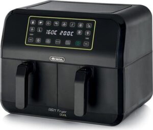 Ariete 4623 Airy Fryer Dual Φριτέζα Αέρος με Αποσπώμενο Κάδο 8lt Μαύρη