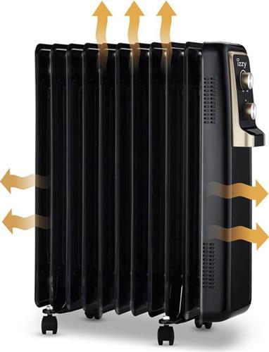 Izzy IZ-9029 Καλοριφέρ Λαδιού με 11 φέτες 2500W - Image 2