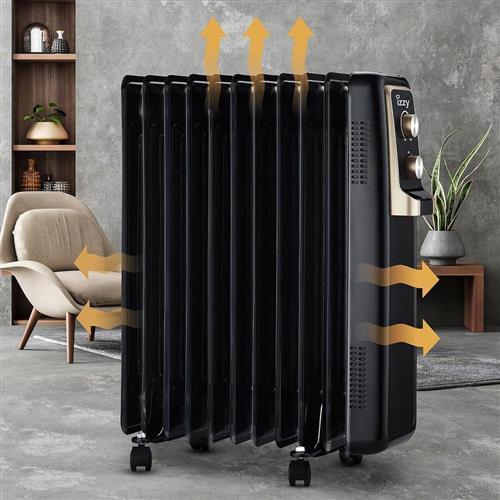Izzy IZ-9029 Καλοριφέρ Λαδιού με 11 φέτες 2500W - Image 4