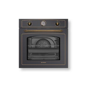 Pyramis 733070 Φούρνος άνω πάγκου 73 lt , ΡΟΥΣΤΙΚ BLACK METAL , Π59.5 εκ. -(034068301)