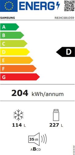 Ψυγειοκαταψύκτης SAMSUNG RB34C6B1DS9/EF No Frost 344 Lt - Inox - Image 6