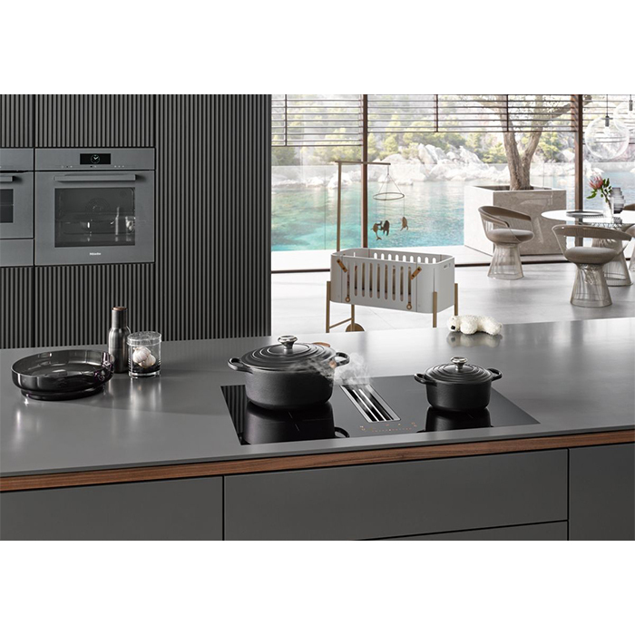 Miele KMDA 7473 FR-A Αυτόνομη Επαγωγική Εστία με Απορροφητήρα 80x52cm - Image 2