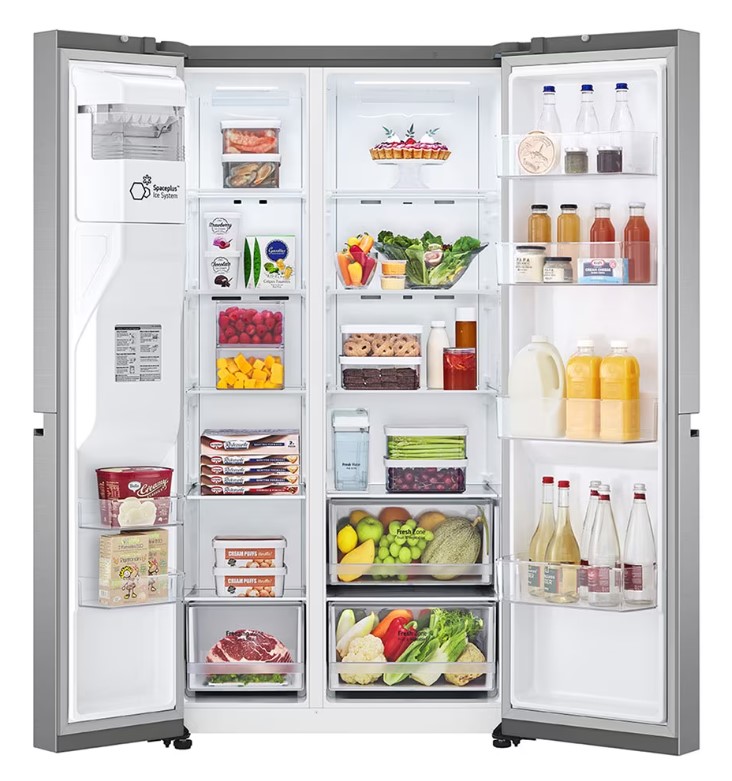LG Ψυγείο Ντουλάπα GSLV51PZXE Total NoFrost 635Lt Υ179xΠ91.3xΒ73.5εκ. Inox - Image 5