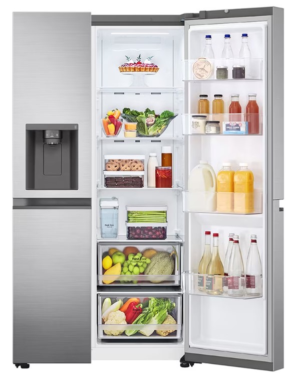 LG Ψυγείο Ντουλάπα GSLV51PZXE Total NoFrost 635Lt Υ179xΠ91.3xΒ73.5εκ. Inox - Image 7