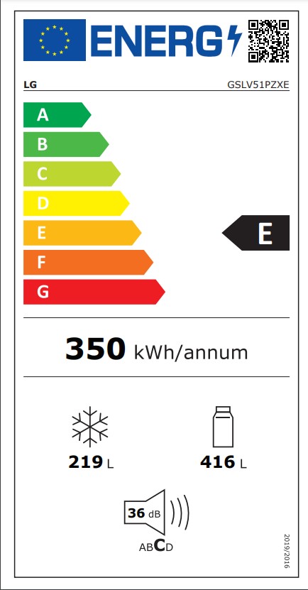 LG Ψυγείο Ντουλάπα GSLV51PZXE Total NoFrost 635Lt Υ179xΠ91.3xΒ73.5εκ. Inox - Image 9