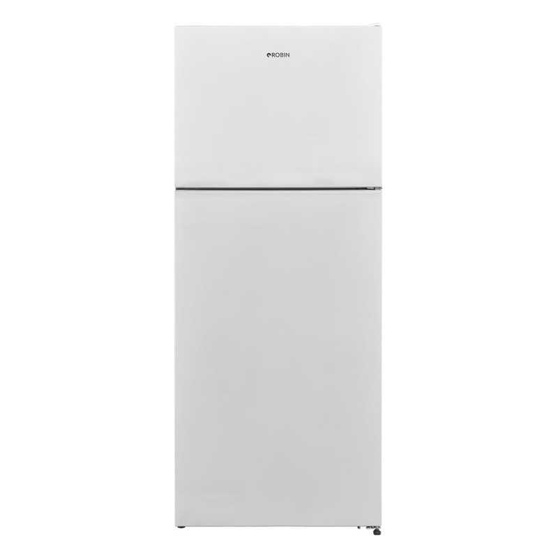 Robin RT-490 Δίπορτο Ψυγείο Full No Frost 1.87 X 70 X 72 cm Λευκό