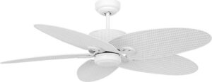 Lucci Air Fijian II Ανεμιστήρας Οροφής 132cm με Φως και Τηλεχειριστήριο Λευκός (80510297)