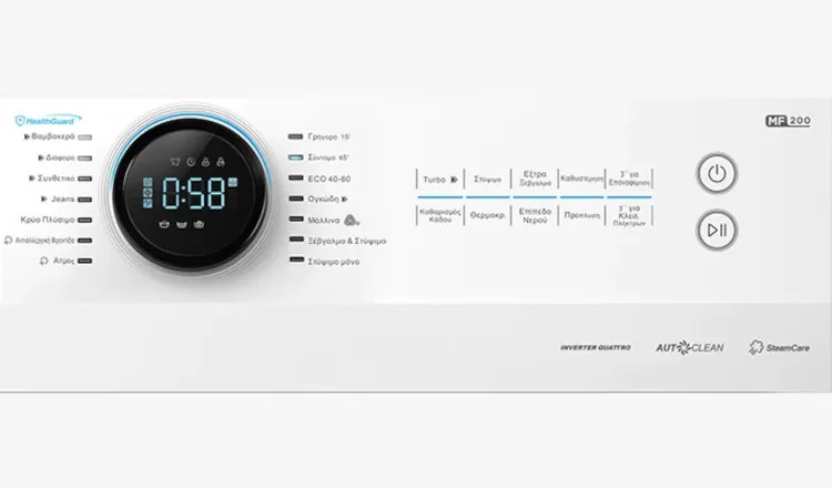 Midea MF200W80WB/W-GR Πλυντήριο ρούχων slim 8kg Health Guard με WiFi MF200W80WB/W-GR - Image 4
