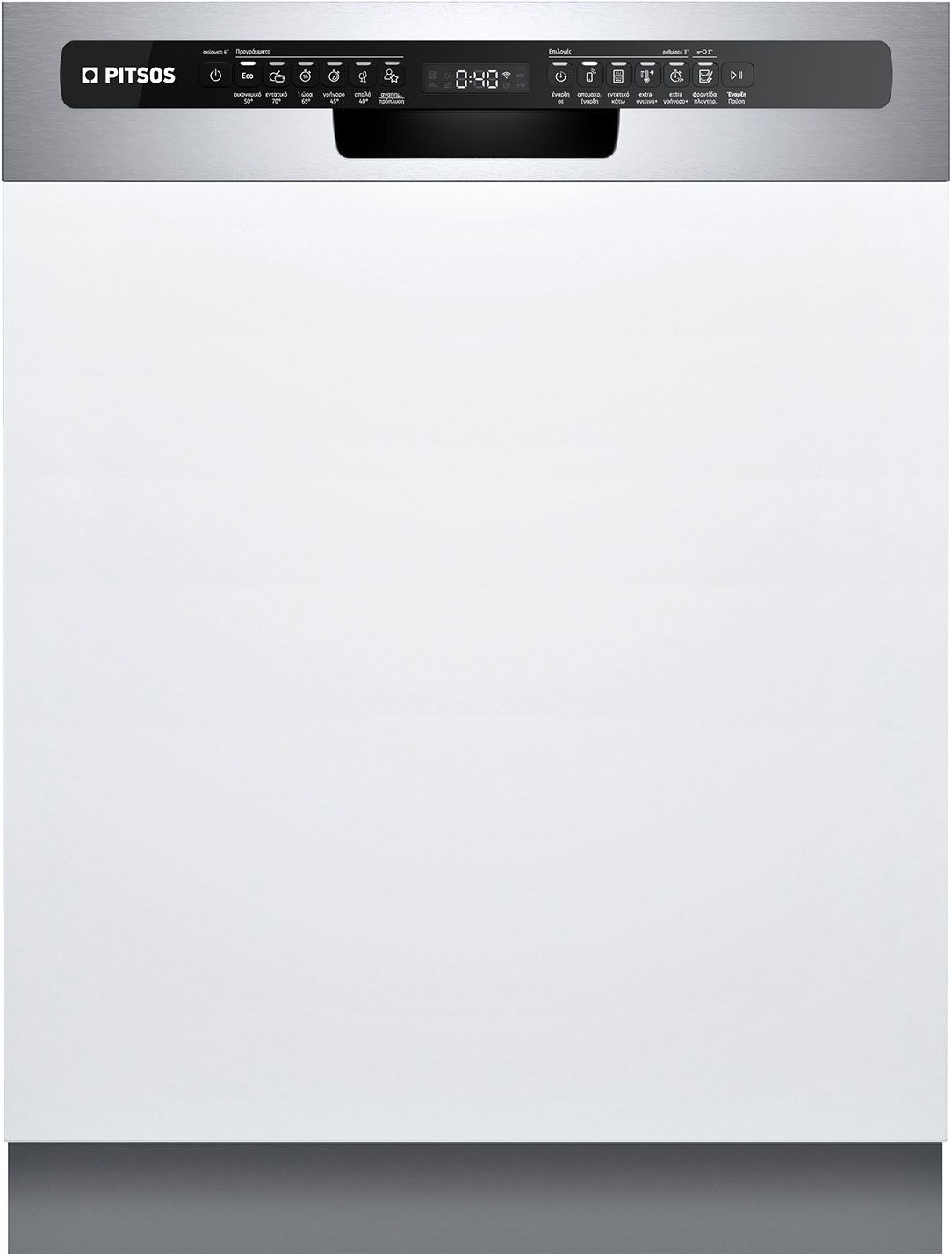 Pitsos DIF61I01 Εντοιχιζόμενο πλυντήριο πιάτων 60cm inox