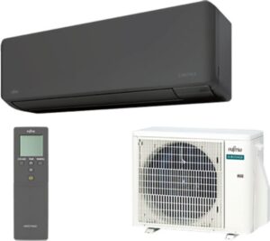 Fujitsu Standard KM Series ASEH12KMCG-B/AOEH12KMCG Κλιματιστικό Inverter 12000 BTU A++/A+++ με WiFi Μαύρο