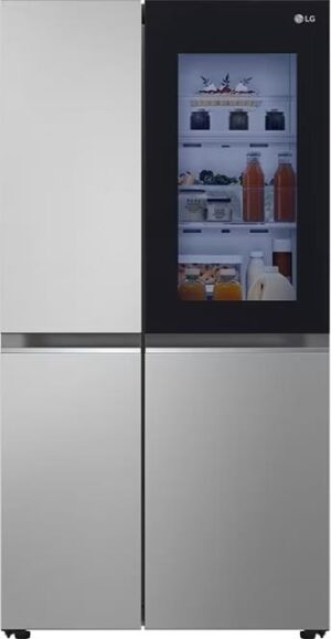 LG GSVV80PYLL Ψυγείο Ντουλάπα 655lt Full No Frost Υ179xΠ91.3xΒ73.5cm Inox