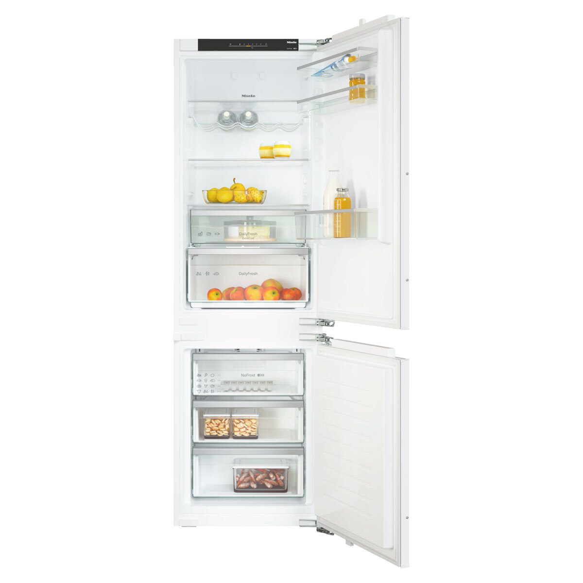 Miele KDN 7714 E Active Εντοιχιζόμενος Ψυγειοκαταψύκτης 260lt NoFrost Υ177.2xΠ54.1xΒ54.8εκ. Λευκός 11990690