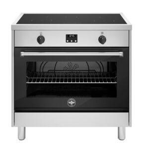 La Germania AMN96 4I E X E Κεραμική Κουζίνα με 4 Επαγωγικές Εστίες Π90εκ. Inox