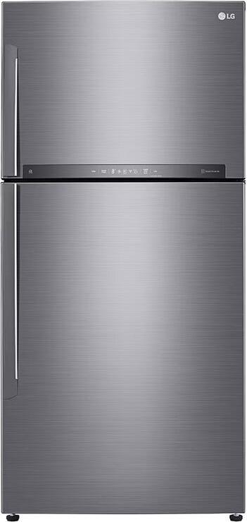 LG GTB916PZHED Δίπορτο Ψυγείο 592lt Full No Frost Υ184xΠ86xΒ73cm Inox