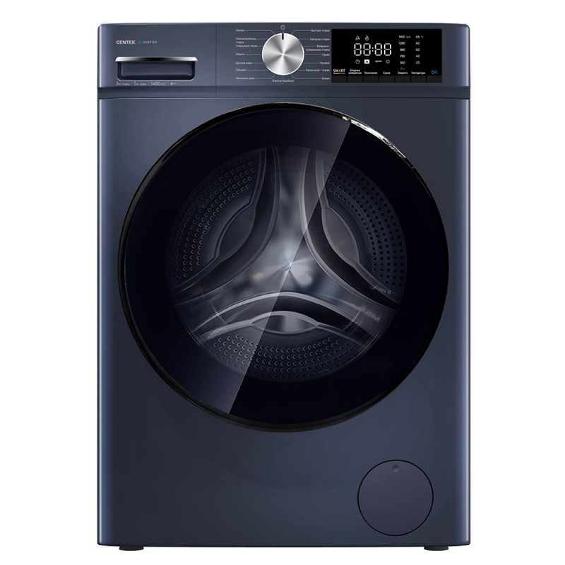 Robin RB-1586 Πλυντήριο-Στεγνωτήριο 10 kg / 6 kg με Inverter Μοτέρ Μπλε Ανθρακί