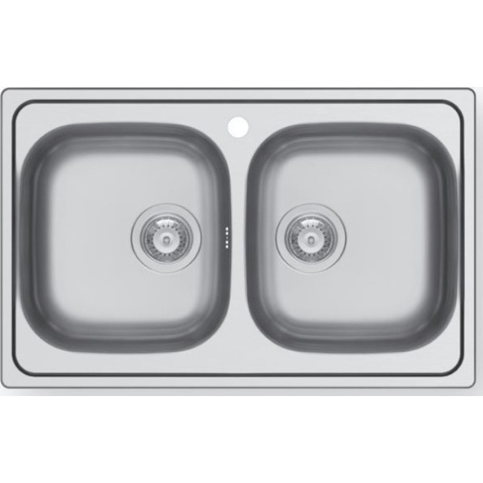 Maidtec Inset 2B Ένθετος Νεροχύτης 79x50cm Inox Σατινέ 101053901