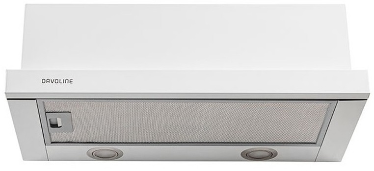 Davoline Omega Plus 60 WH Απορροφητήρας συρόμενος 60cm Λευκός