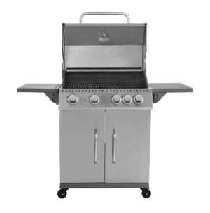 Thermogatz GS GRILL ELITE 4+1 Ψησταριά Υγραερίου Μαντεμένιας Σχάρας 70x42εκ. με 4 Εστίες 14,5 kW Inox (03.313.209)