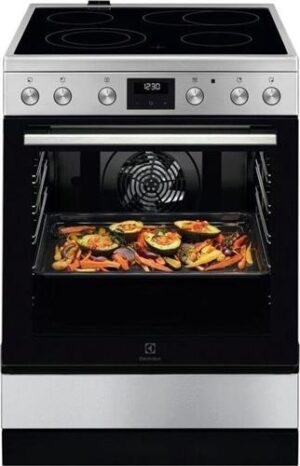 Electrolux LKR64024MX Κουζίνα 73lt με Κεραμικές Εστίες