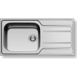 Pyramis Zeda Plus 1B 1D Νεροχύτης Ενθετος Inox Γυαλισμένος (100 x 50 cm) 107152701