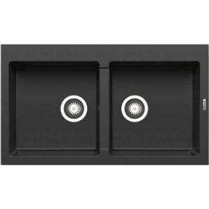 Pyramis Athlos 2B Ένθετος Νεροχύτης από Συνθετικό Γρανίτη Μ86xΠ50cm Industrial Grey 070185911